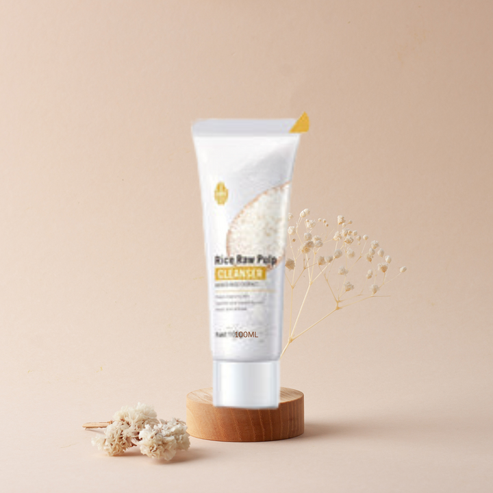 "100g Rice Raw Pulp Cleansing Gel | Gentle Face Wash for Men & Women"