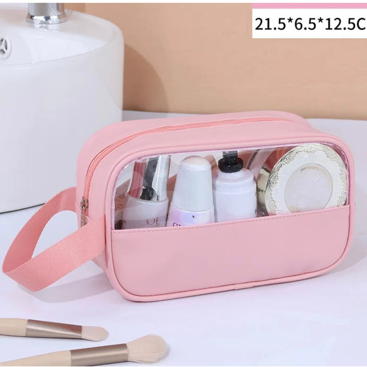 Portable Travel cosmetic bag Women Transparent Makeup Bag Large-Capacity Bath Wash Bags Multifunction Waterproof Storage Case