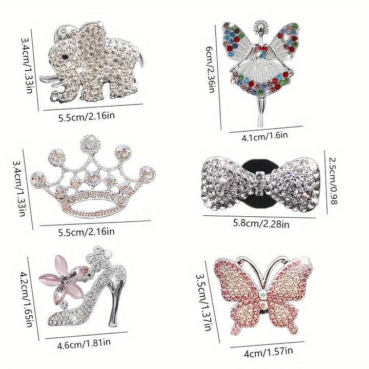 6/8pcs Car Air Aroma Diffusers & Car Air Vent Perfume Clips Fashionable Multiple Colors Suitable For Beautiful Women Gift Giving - Total Trends Fusion