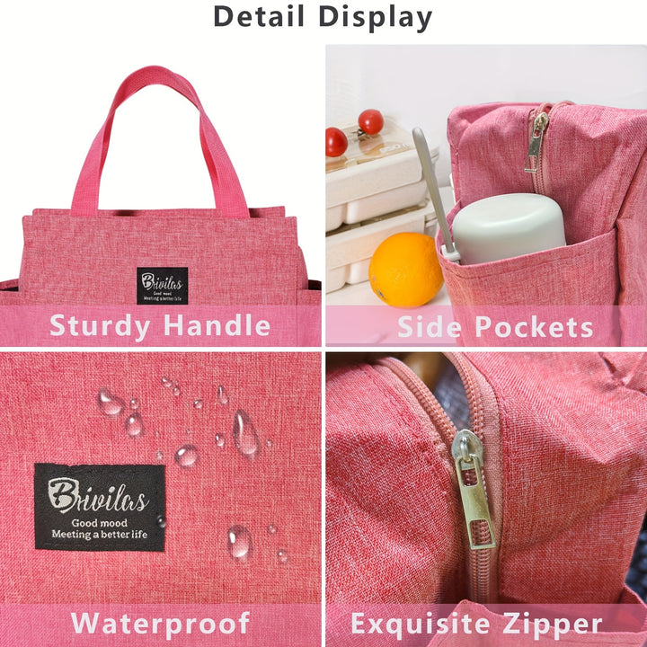 Thermal Bag Handheld Lunch Box Bag Thermal Bag Mommy Bag Multifunctional Tote Bag - Total Trends Fusion