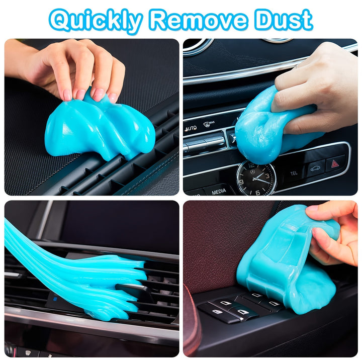 Motomate Car Cleaning Gel, Blue, Car Crevice Cleaner Slime, For Auto Air Vent Interior Detail, Removal For Car Putty, Cleaning Keyboard Cleaner - Total Trends Fusion