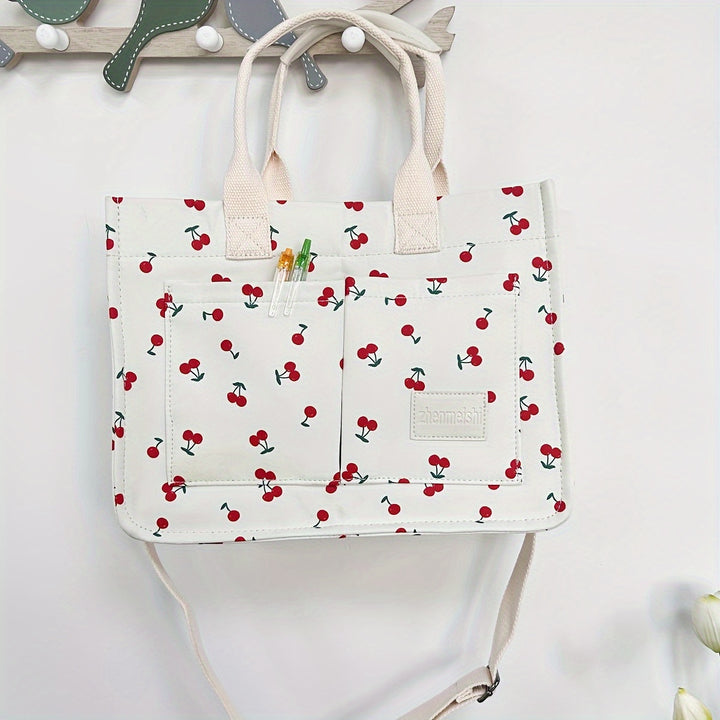 Women's Nylon Material Tote Bag With Multiple Compartments, Versatile And Practical Handbag - Total Trends Fusion