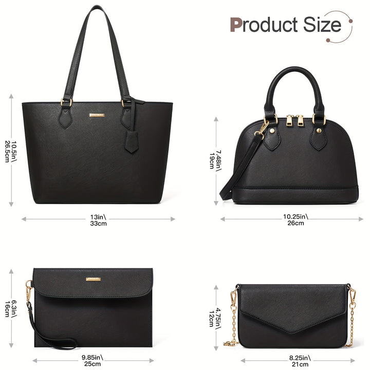 Bagsure Handbag Set, Purse Sets For Women, Tote Bag 4 Pcs, Fashion Purse Sets Women's Handbags The Tote Bag Handbags Sets - Total Trends Fusion