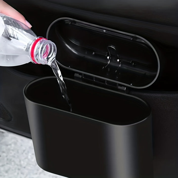 1pc Car-mounted Trash Can, Car Mini Garbage Bin, Car Storage Box, Car Organizer, Car Essential Accessories - Total Trends Fusion