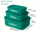 3pcs Silicone Bento Lunch Box Set with Lids - Airtight, Microwave & Dishwasher Safe Food Storage Containers in Green/Pink/Blue - Perfect for School, Office, Camping & Picnics (10oz, 23.6oz, 44oz) - Total Trends Fusion