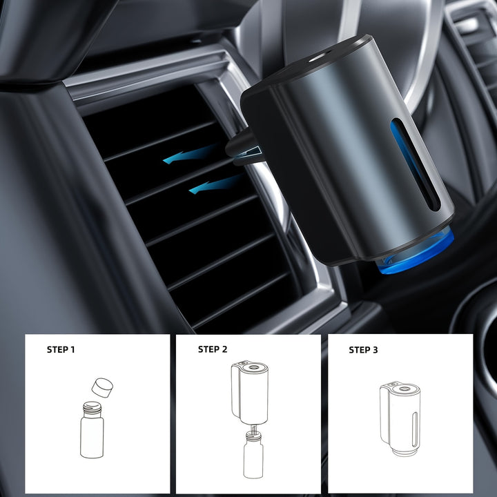 Smart Car Air Aromatherapy Diffuser, Fragrance Car Air fresheners with Three Adjustable, Humidifier Essential Oil Diffuser for Vehicle - Total Trends Fusion
