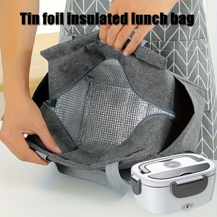 Electric Lunch Box Food Heater for Work - 12V/24V/110V Food Warmer for Car Truck Outdoor with Stainless Steel Containers Potable Heating lunch Box for Adults Camping - Total Trends Fusion