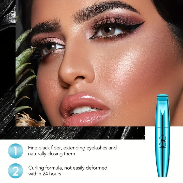 Buy 2 Get 1 Free, total of 3 Pcs Dramatic Volume Mascara - Long-Lasting, Waterproof, Smudge-Proof Mascara for Extreme Curl, Length, and Drama - Up to 24 Hours of Wear, Deep, Rich Extreme Black Color - Total Trends Fusion