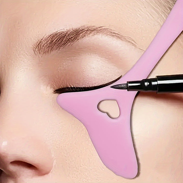 Reusable Silicone Eyeliner Assisted Mascara Shield Multi-purpose Eye Makeup Tool For Beginners Eyeliner, Eyelash, Eyeshadow, Lipstick Application Guide Tool, Easy To Use - Total Trends Fusion
