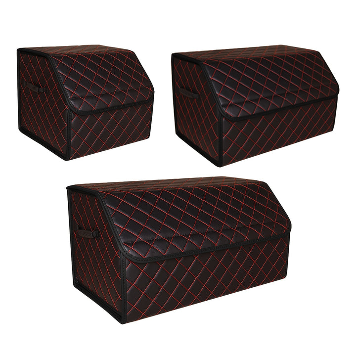 Car Trunk Organizer Box Storage Box, Car Storage Box Multiuse Tools Storage Bag, Multi Compartment Collapsible Trunk Storage Box For Car Truck SUV