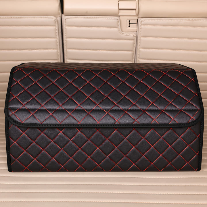Car Trunk Organizer Box Storage Box, Car Storage Box Multiuse Tools Storage Bag, Multi Compartment Collapsible Trunk Storage Box For Car Truck SUV - Total Trends Fusion
