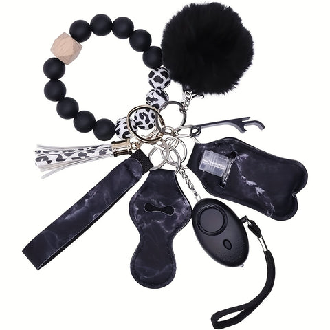 Keychains For Women Keychain Kit Bracelet Wristlet Keyring For Women Key Chains Key Ring With Personal Alarm - Total Trends Fusion