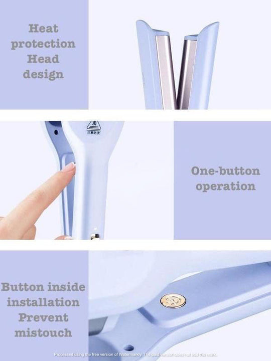 Curling Iron, 32mm Ceramic Coated Curling Iron, Adjustable Temperature Curler for Omelets and French Waves with Ease - Total Trends Fusion