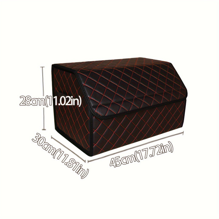 Car Trunk Organizer Box Storage Box, Car Storage Box Multiuse Tools Storage Bag, Multi Compartment Collapsible Trunk Storage Box For Car Truck SUV - Total Trends Fusion