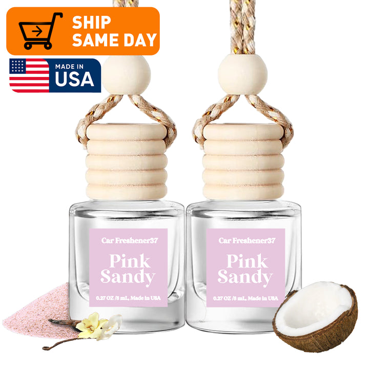 HOOGALIFE Car Air Freshener Pick From 22 Scents Hanging Car Diffuser, Car Decor Accessory, Made in USA, Long Lasting, Ships Today, The best Christmas present ever, Choose 1 Bottle or 2 Bottles - Total Trends Fusion