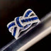 Elegant Silver-Plated Bow Knot Ring with July Gemstone - Chic Gift for Engagement & Party - Total Trends Fusion