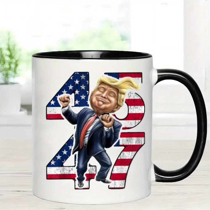 Trump 2024 Re-Election Celebration Coffee Mug - 11oz Ceramic, Insulated & Reusable, Perfect Gift for Patriotic Trump Fans on Birthdays, Thanksgiving, Christmas