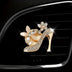 Bling High Heel Car Vent Clip - Crystal & Rhinestone Fashion Shoe Decor with Scented Gel Pad, Cute Auto Interior Accessory - Total Trends Fusion