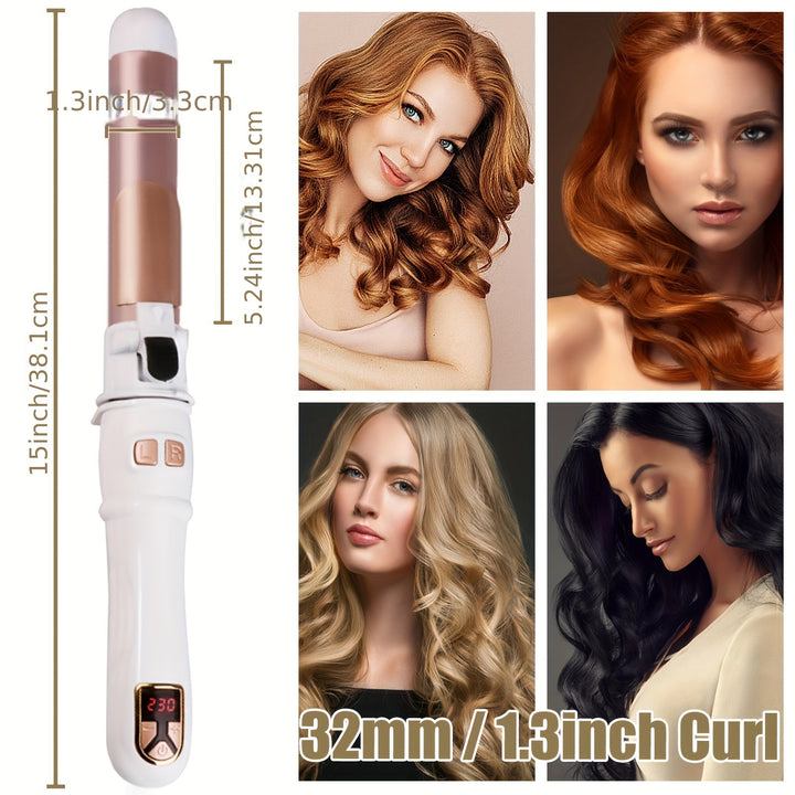1pc Hair Curling Iron, 4 Colors Hair Curler, Big Curling Iron For Big Curling, Qualified Hot Tool Curling Iron As A Gift - Total Trends Fusion