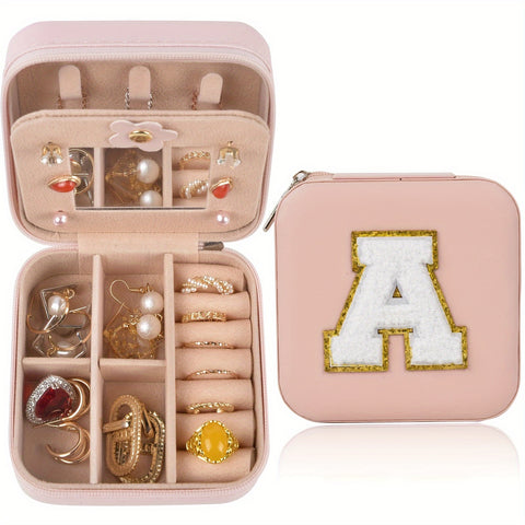 Compact Mini Travel Makeup Bag, Letter Design Simple And Causal Style Bag For Home And Travel Use - Total Trends Fusion