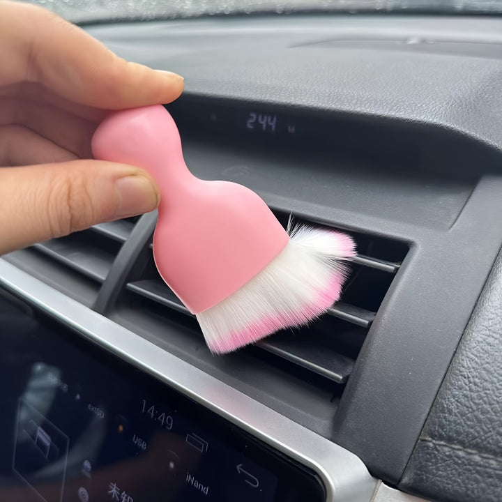 Car Interior Detail Brush Cleaning Maintenance Car Brush Air Conditioner Air Vent Dust Soft Bristle Brush Car Cleaning Care Brush - Total Trends Fusion