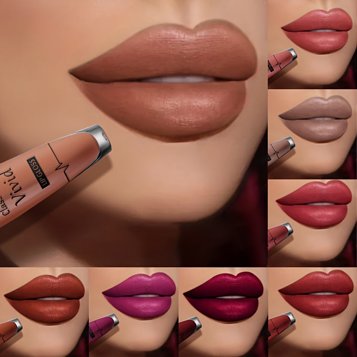 Velvety-Matte Red Lipstick: Long-Lasting, Non-Stick, Moisturizing - Ideal Gift For Every Woman, Suitable For All Skin Types