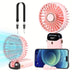 Portable Handheld Fan Hand Held Fan 5 Speeds USB Rechargeable 5000mah Personal Pocket Desk Fan With LED Display 7-16Hs Quiet Working For Office Outdoor Travel Home - Total Trends Fusion