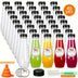 40pcs Juice Bottles, Empty Plastic Juicing Bottles with Caps, 12oz Cone Reusable Clear Bulk Beverage Containers for Juicing, Drinking, Milkshake, Tea, can store juices, milk, can seal your food well, 7.3x2.36in - Total Trends Fusion