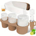 Ice Cube Tray for Stanley Cup: 30-40 Oz Tumbler Ice Mold Silicone - Hollow Cylinder Ice Maker Freezer with Lid and Bin for Water Bottle Whiskey Cocktail Coffee Juice - Total Trends Fusion