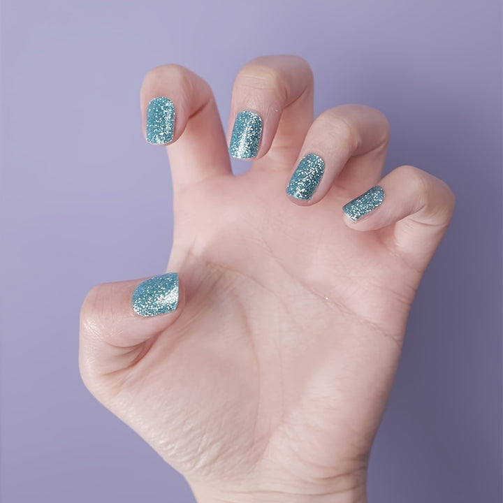 Semi Cured Gel Nail Strips, 20 Pcs Gel Nail Stikers, Gel Nail Wraps Semi Cured, Salon-Quality, 2 Weeks Long Lasting - Total Trends Fusion