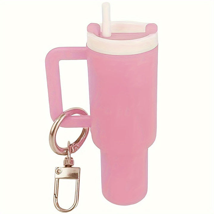 Mini Water Bottle Keychain - Street Style, Plastic Material, Suitable for Men And Women - Total Trends Fusion