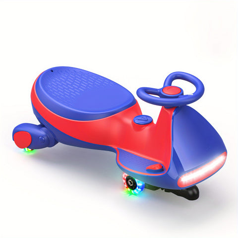 "2-in-1 Electric Wiggle Car with Pedal | 12V Ride-On Toy for Kids, Flashing Wheels"