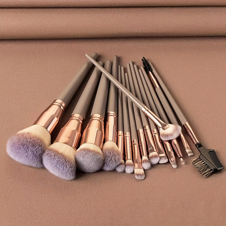 Complete Function Makeup Brush Kit Premium Synthetic Eyeshadow Foundation Face Blending Blush Brush Concealer Eye Makeup Brush Set Ideal For Makeup Beginner Artist - Total Trends Fusion