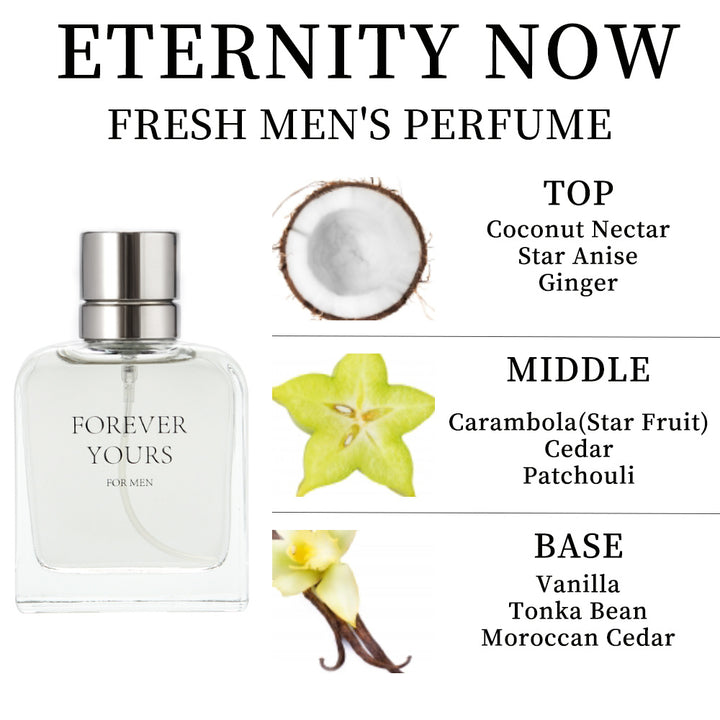 3.4fl Oz Men's Eau De Toilette Spray, Long-Lasting Perfume, Notes Of Coconut Nectar,Star Anise,Ginger Flavor, Perfect For Dating, Daily Life, Parties, Gift Giving