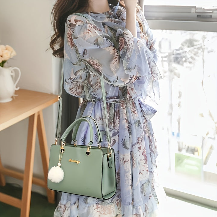 Small Fashion Purses and Handbags for Women Ladies Crossbody Bags Top Handle Satchel Shoulder Bags Totes with Pendant - Total Trends Fusion