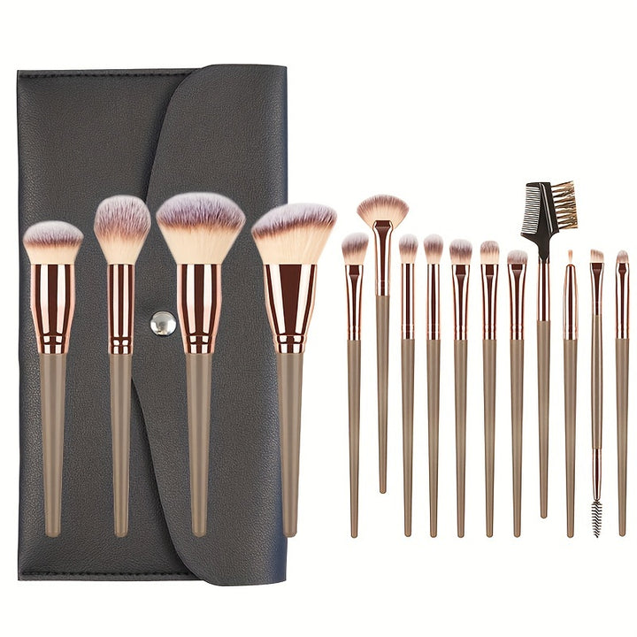 Complete Function Makeup Brush Kit Premium Synthetic Eyeshadow Foundation Face Blending Blush Brush Concealer Eye Makeup Brush Set Ideal For Makeup Beginner Artist - Total Trends Fusion