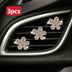 3pcs Car Aromatherapy Five-petal Flower Inlaid With Diamond Clips, Car Diffuser, Petal Decoration Ornaments, Car Air Outlet Fragrance Clip - Total Trends Fusion