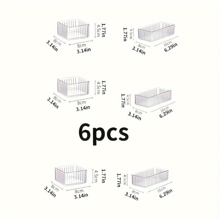 6PCS Cosmetics Storage Box Keeps Your Cosmetics Clean And Tidy - Total Trends Fusion