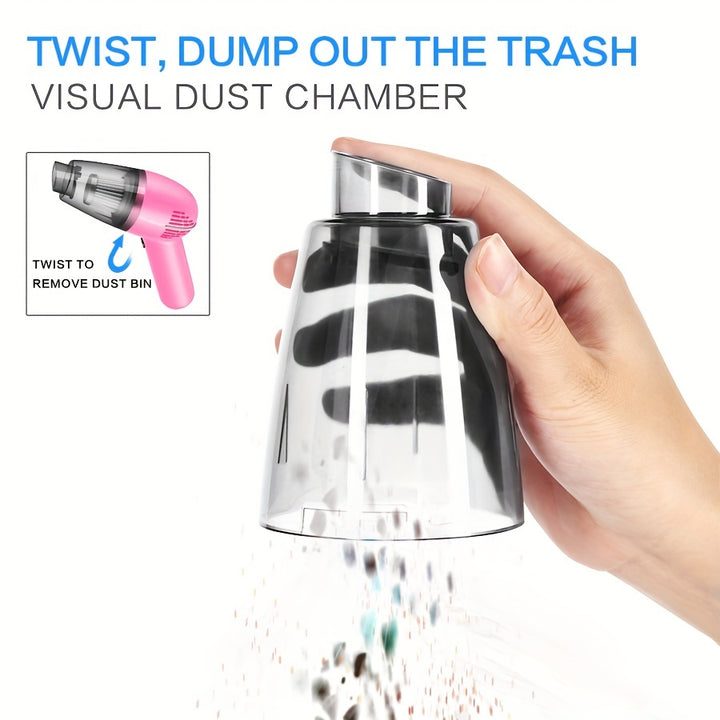 Car Vacuum Cleaner Strong Suction Super Power Dry And Wet Cleaning Cat Hair Pet Hair Multifunctional Portable Mini Handheld - Total Trends Fusion
