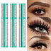3PCS Set 4D Silk Fiber Mascara, Black, Long-Lasting, Clump-Free, Smudge-Proof, Dense Curling Effect With Olive Brush Head For Voluminous Eyelashes - Total Trends Fusion