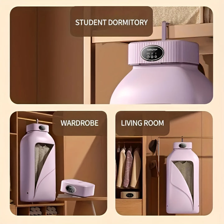 Portable Clothes Dryer, Mini Dryer Machine With Timing Function Equipped - Compact And Convenient Drying Solution For Apartment, Dorm, RV - Quick And Easy To Use Compact Dryer Machine With Dryer Bag For Delicate Garments - Total Trends Fusion