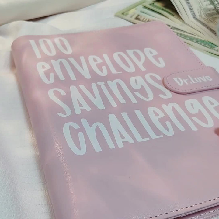 Dr.Love [Upgraded version]100 Envelope Saving Challenge Binder, Budget Binder, Money Saving Challenge Book, Saving Challenge Notebook, Money Organizer, Budget Planner Book for Budgeting.