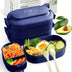 Bento Box Adults Lunch Box: Stackable Lunchbox w/Utensils, Leak-Proof Portable Lunch Container w/Divided Compartments, 1550ml Microwave Safe Lunch Box for Work, Outdoors - Total Trends Fusion