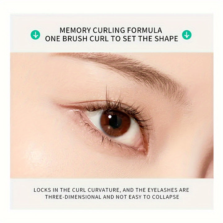 3PCS Set 4D Silk Fiber Mascara, Black, Long-Lasting, Clump-Free, Smudge-Proof, Dense Curling Effect With Olive Brush Head For Voluminous Eyelashes - Total Trends Fusion