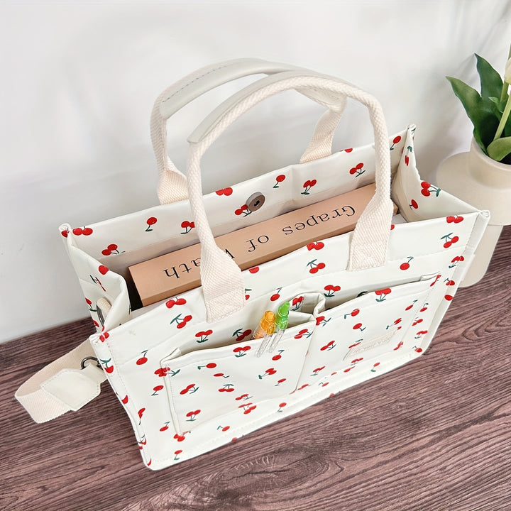 Women's Nylon Material Tote Bag With Multiple Compartments, Versatile And Practical Handbag - Total Trends Fusion