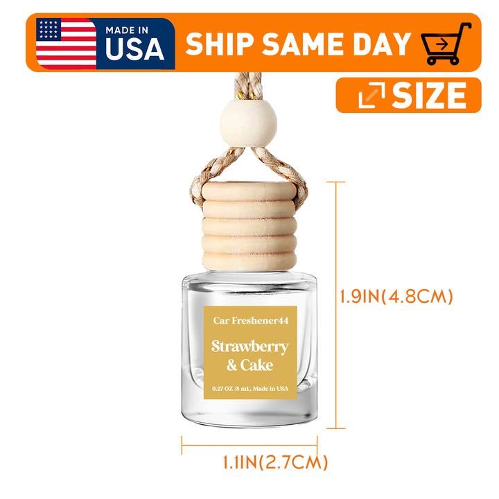 Car Air Freshener Pick From 22 Scents Hanging Car Diffuser, Car Decor Accessory, Made in USA, Long Lasting, Ships Today, The best Christmas present ever, Choose 1 Bottle or 2 Bottles