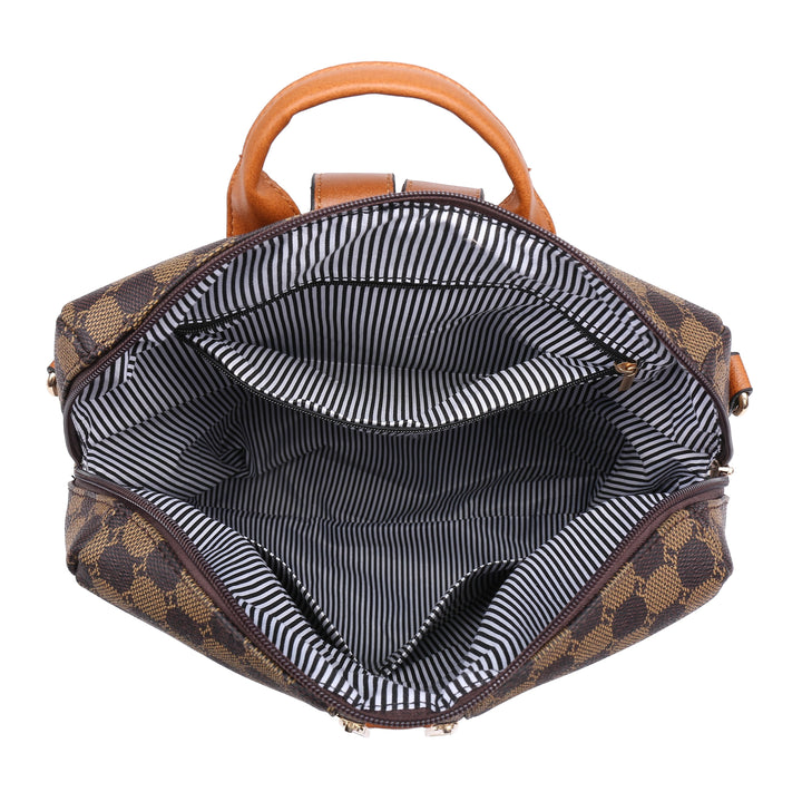 2-piece Wallet And Backpack Set, Printed Large-capacity Portable Backpack For Daily Commuting And Travel - Total Trends Fusion