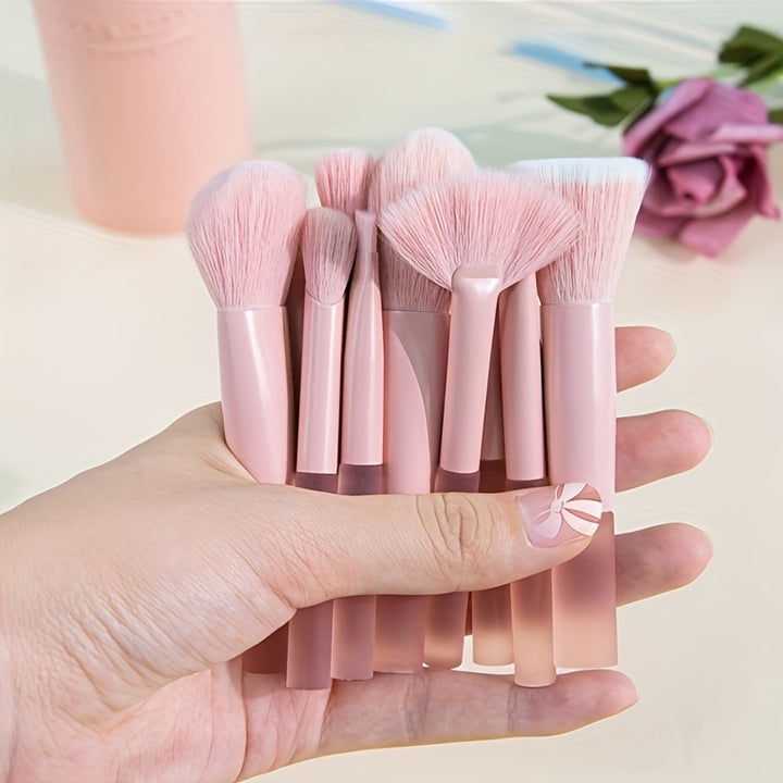 Portable Travel Supplies Mini makeup brush set, Loose Powder Brush Contour Brush Eyeshadow Brush Eyebrow Brush Concealer Brush Kit, Professional Makeup Brushes Essential Cosmetics Ideal Gift - Total Trends Fusion