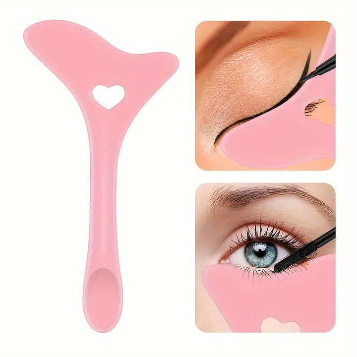 Reusable Silicone Eyeliner Assisted Mascara Shield Multi-purpose Eye Makeup Tool For Beginners Eyeliner, Eyelash, Eyeshadow, Lipstick Application Guide Tool, Easy To Use - Total Trends Fusion