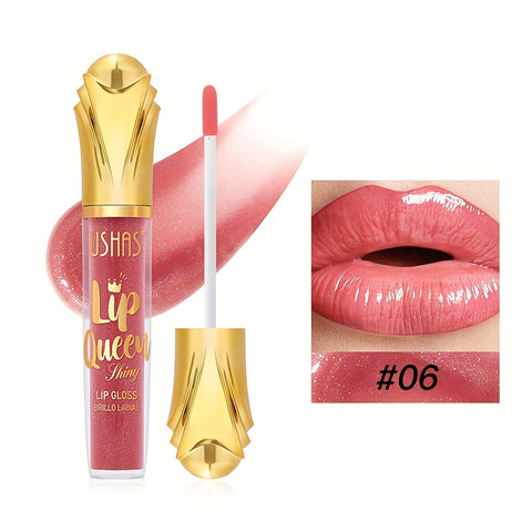 Ushas, 6 Color Glitter Liquid Lipsticks, Diamond Shimmer Metallic Lipstick, Waterproof Long Lasting Makeup Kit Face Eye Glow Shimmer Shinning For All Skin Types Perfect For Celebrations - Total Trends Fusion